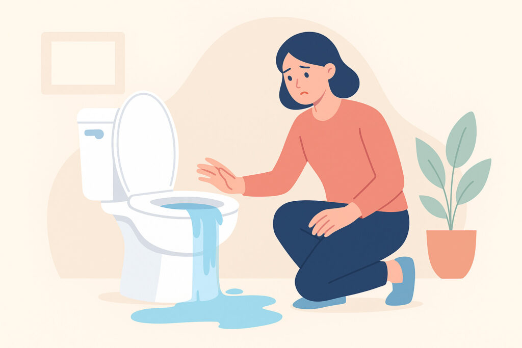 blocked toilet